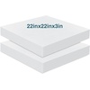 image:imageFrienda 2 Pack 2 x 16 x 16 Upholstery High Density Foam Square WhiteWhite