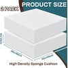 image:imageFrienda 2 Pack 2 x 16 x 16 Upholstery High Density Foam Square WhiteWhite