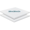 image:imageFrienda 2 Pack 2 x 16 x 16 Upholstery High Density Foam Square WhiteWhite