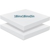image:imageFrienda 2 Pack 2 x 16 x 16 Upholstery High Density Foam Square WhiteWhite