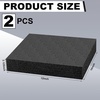 image:imageFrienda 2 Pcs Black Polyurethane Foam Block Inserts for CasesBlack