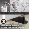 image:imageFrienda 2 Pcs Heavy Duty Rubber Door Stops Wedge StackableWhiteBlack