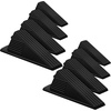 image:imageFrienda 2 Pcs Heavy Duty Rubber Door Stops Wedge StackableWhiteBlack