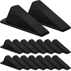 image:imageFrienda 2 Pcs Heavy Duty Rubber Door Stops Wedge StackableWhiteBlack