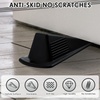 image:imageFrienda 2 Pcs Heavy Duty Rubber Door Stops Wedge StackableWhiteBlack