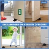 image:imageFrienda 2 Pcs Heavy Duty Rubber Door Stops Wedge StackableWhiteBlack Gray