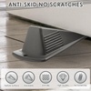 image:imageFrienda 2 Pcs Heavy Duty Rubber Door Stops Wedge StackableWhiteBlack Gray