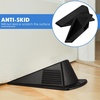 image:imageFrienda 2 Pcs Heavy Duty Rubber Door Stops Wedge StackableWhiteBlack Yellow