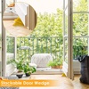 image:imageFrienda 2 Pcs Heavy Duty Rubber Door Stops Wedge StackableWhiteBlack Yellow