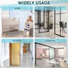 image:imageFrienda 2 Pcs Heavy Duty Rubber Door Stops Wedge StackableWhiteBlue