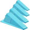 image:imageFrienda 2 Pcs Heavy Duty Rubber Door Stops Wedge StackableWhiteBlue