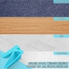 image:imageFrienda 2 Pcs Heavy Duty Rubber Door Stops Wedge StackableWhiteBlue