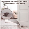 image:imageFrienda 2 Pcs Heavy Duty Rubber Door Stops Wedge StackableWhiteCoffee