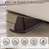 image:imageFrienda 2 Pcs Heavy Duty Rubber Door Stops Wedge StackableWhiteCoffee