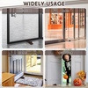 image:imageFrienda 2 Pcs Heavy Duty Rubber Door Stops Wedge StackableWhiteCoffee