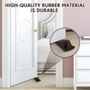 image:imageFrienda 2 Pcs Heavy Duty Rubber Door Stops Wedge StackableWhiteCoffee