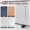 image:imageFrienda 2 Pcs Heavy Duty Rubber Door Stops Wedge StackableWhiteCoffee