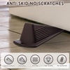 image:imageFrienda 2 Pcs Heavy Duty Rubber Door Stops Wedge StackableWhiteCoffee