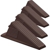 image:imageFrienda 2 Pcs Heavy Duty Rubber Door Stops Wedge StackableWhiteCoffee