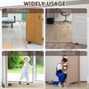 image:imageFrienda 2 Pcs Heavy Duty Rubber Door Stops Wedge StackableWhiteCoffee