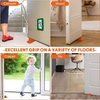 image:imageFrienda 2 Pcs Heavy Duty Rubber Door Stops Wedge StackableWhiteOrange