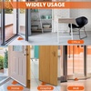 image:imageFrienda 2 Pcs Heavy Duty Rubber Door Stops Wedge StackableWhiteOrange