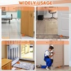 image:imageFrienda 2 Pcs Heavy Duty Rubber Door Stops Wedge StackableWhiteOrange