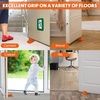 image:imageFrienda 2 Pcs Heavy Duty Rubber Door Stops Wedge StackableWhiteOrange