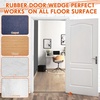 image:imageFrienda 2 Pcs Heavy Duty Rubber Door Stops Wedge StackableWhiteOrange
