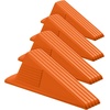 image:imageFrienda 2 Pcs Heavy Duty Rubber Door Stops Wedge StackableWhiteOrange