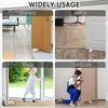 image:imageFrienda 2 Pcs Heavy Duty Rubber Door Stops Wedge StackableWhiteWhite