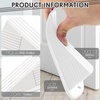 image:imageFrienda 2 Pcs Heavy Duty Rubber Door Stops Wedge StackableWhiteWhite