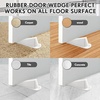 image:imageFrienda 2 Pcs Heavy Duty Rubber Door Stops Wedge StackableWhiteWhite