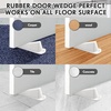 image:imageFrienda 2 Pcs Heavy Duty Rubber Door Stops Wedge StackableWhiteWhite