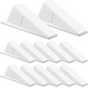 image:imageFrienda 2 Pcs Heavy Duty Rubber Door Stops Wedge StackableWhiteWhite