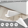 image:imageFrienda 2 Pcs Heavy Duty Rubber Door Stops Wedge StackableWhiteWhite