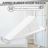 image:imageFrienda 2 Pcs Heavy Duty Rubber Door Stops Wedge StackableWhiteWhite