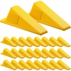 image:imageFrienda 2 Pcs Heavy Duty Rubber Door Stops Wedge StackableWhiteYellow