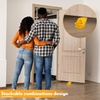 image:imageFrienda 2 Pcs Heavy Duty Rubber Door Stops Wedge StackableWhiteYellow