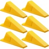 image:imageFrienda 2 Pcs Heavy Duty Rubber Door Stops Wedge StackableWhiteYellow