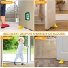 image:imageFrienda 2 Pcs Heavy Duty Rubber Door Stops Wedge StackableWhiteYellow