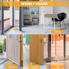 image:imageFrienda 2 Pcs Heavy Duty Rubber Door Stops Wedge StackableWhiteYellow