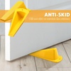image:imageFrienda 2 Pcs Heavy Duty Rubber Door Stops Wedge StackableWhiteYellow