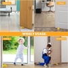 image:imageFrienda 2 Pcs Heavy Duty Rubber Door Stops Wedge StackableWhiteYellow