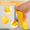 image:imageFrienda 2 Pcs Heavy Duty Rubber Door Stops Wedge StackableWhiteYellow