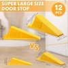 image:imageFrienda 2 Pcs Heavy Duty Rubber Door Stops Wedge StackableWhiteYellow