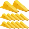 image:imageFrienda 2 Pcs Heavy Duty Rubber Door Stops Wedge StackableWhiteYellow