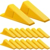 image:imageFrienda 2 Pcs Heavy Duty Rubber Door Stops Wedge StackableWhiteYellow