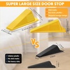 image:imageFrienda 2 Pcs Heavy Duty Rubber Door Stops Wedge StackableWhiteYellow