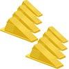 image:imageFrienda 2 Pcs Heavy Duty Rubber Door Stops Wedge StackableWhiteYellow
